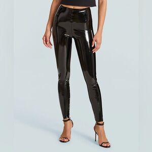 Faux Patent Leather Legging
